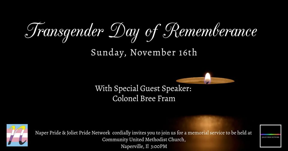 Naper Pride Transgender Day of Remembrance 2025