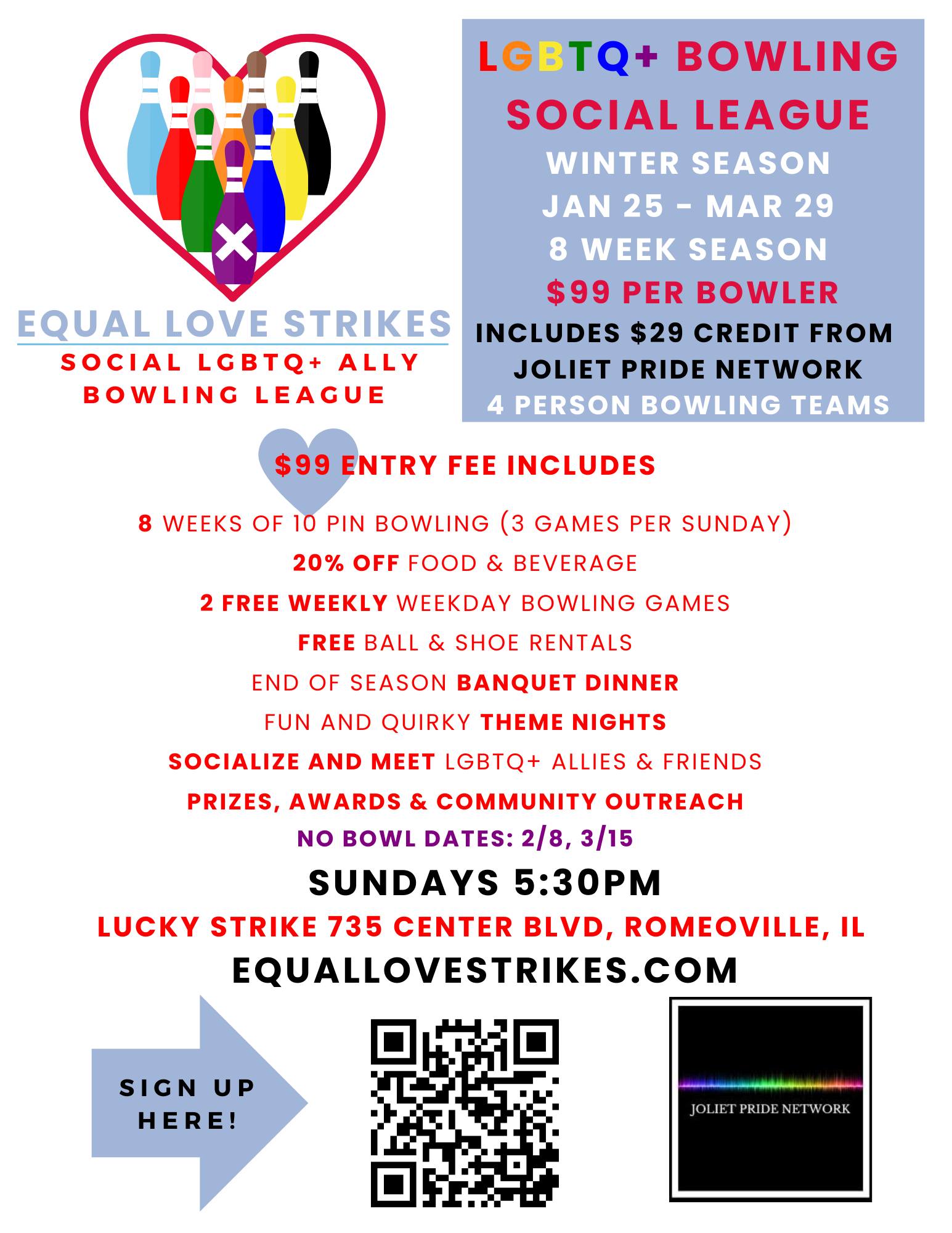LGBTQ+ Bowling Social League